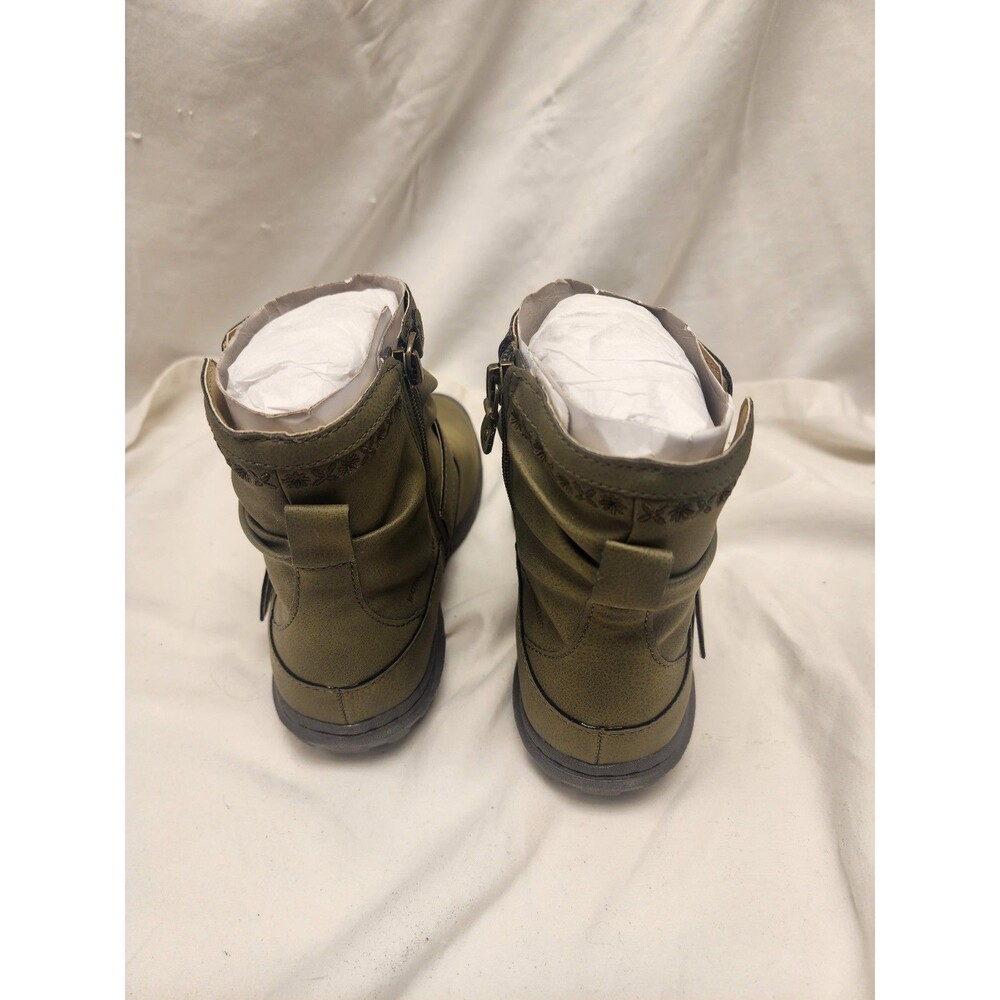 JBU by Jambu Ankle Boots Dottie Olive Green Water Resistant Women 7.5 - Picture 3 of 10